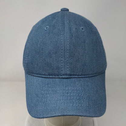 Unbranded Slideback Hat Blue One Size Adjustable Vented Holes 6 Panel Blank