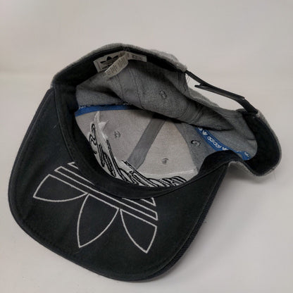 Adidas Originals Snapback Hat Gray One Size Embroidered Colorblock