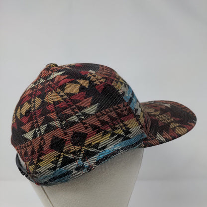 Neff Est. 2002 Snapback Hat Multicolor OSFA Adjustable Aztec 6 Panel Cotton