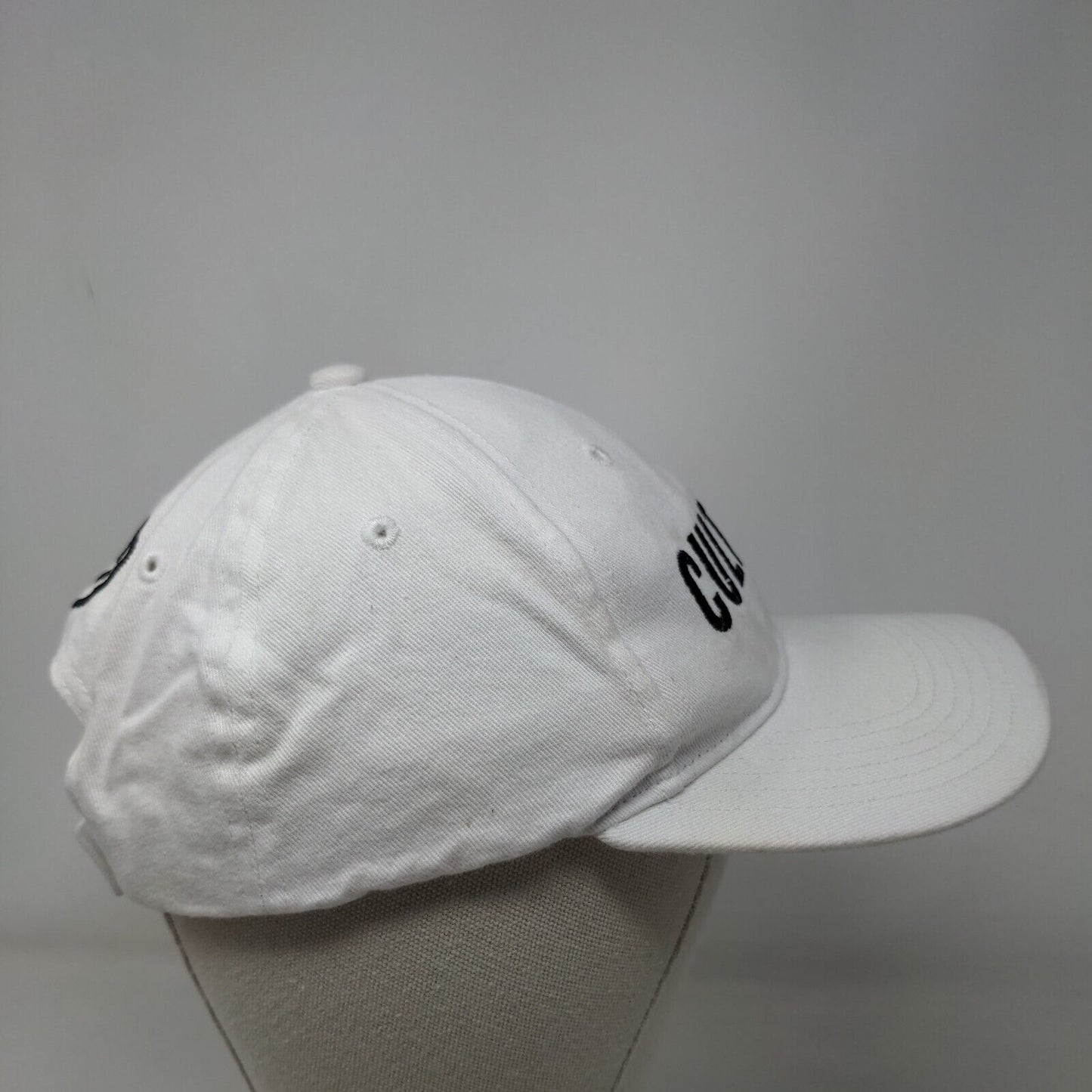 Culture Strapback Hat White One Size Adjustable Embroidered Richardson R75