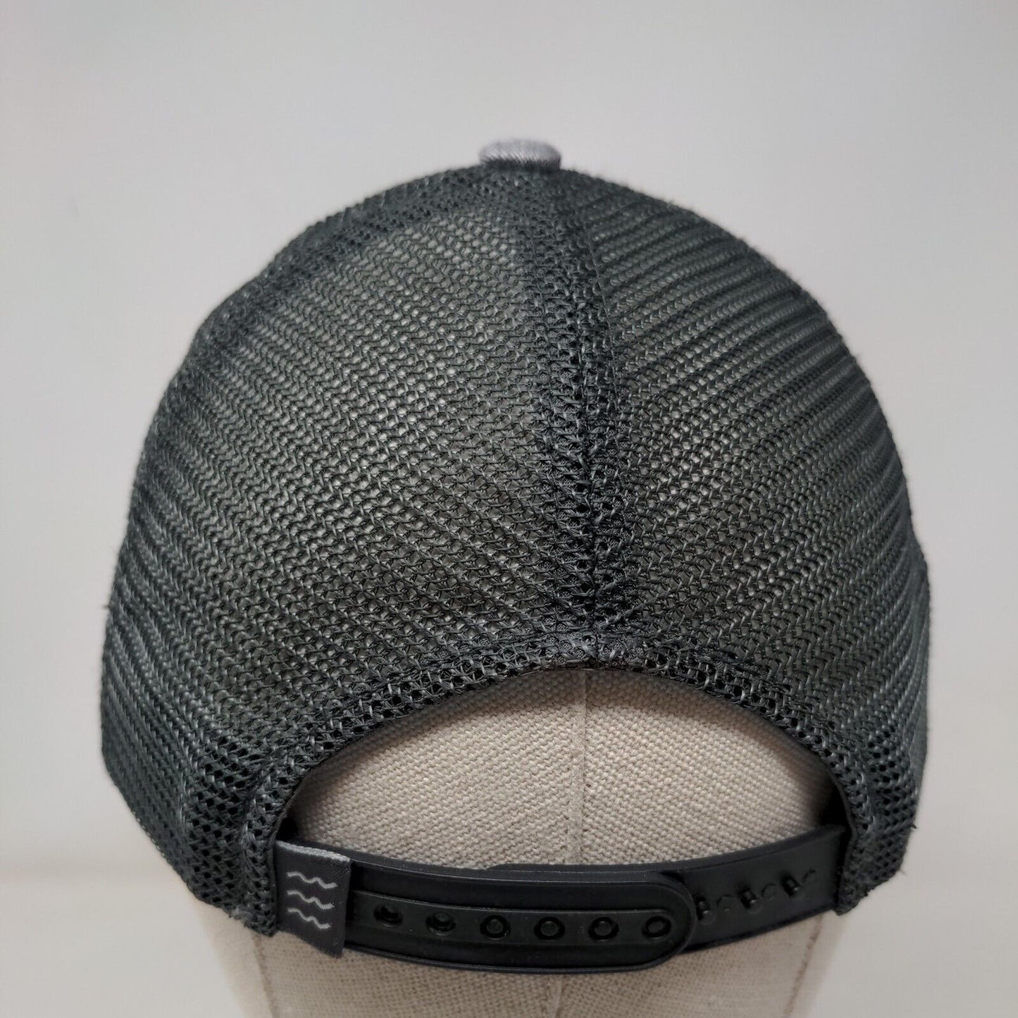 Free Fly Snapback Mesh Back Trucker Hat Gray One Size Embroidered