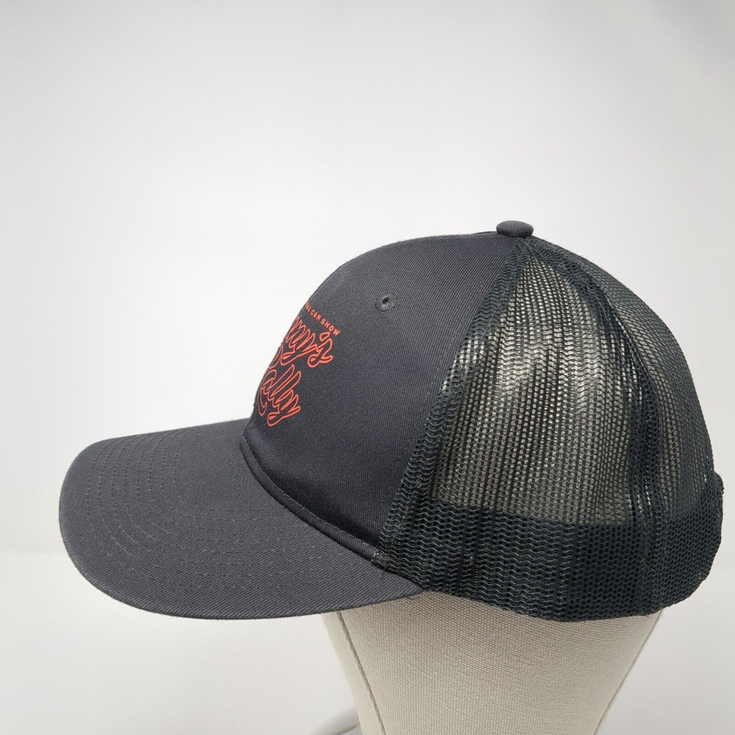 Sunny's 2020 Rally Memorial Car Show Snapback Trucker Hat Gray OS Mesh Back