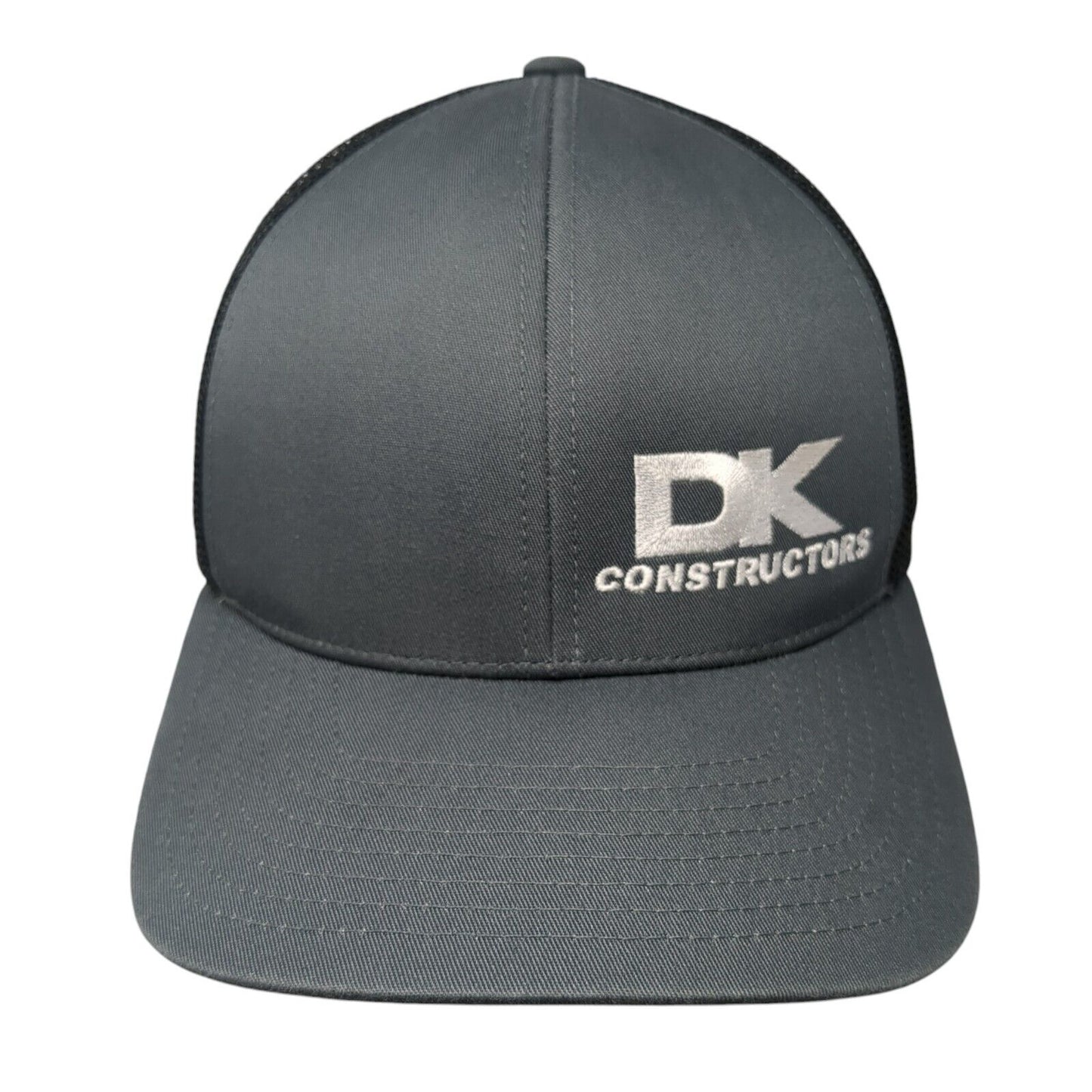 DK Constructors Snapback Mesh Back Trucker Hat Gray One Size Outdoor