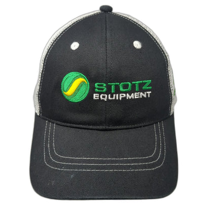 John Deere Baseball Cap Black One Size Stotz Equipment Mesh Strapback Hat