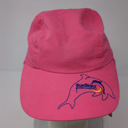 SunSkinz UV Protection Kids Trapper Hat Pink 1-6 Years Adjustable Embroidered