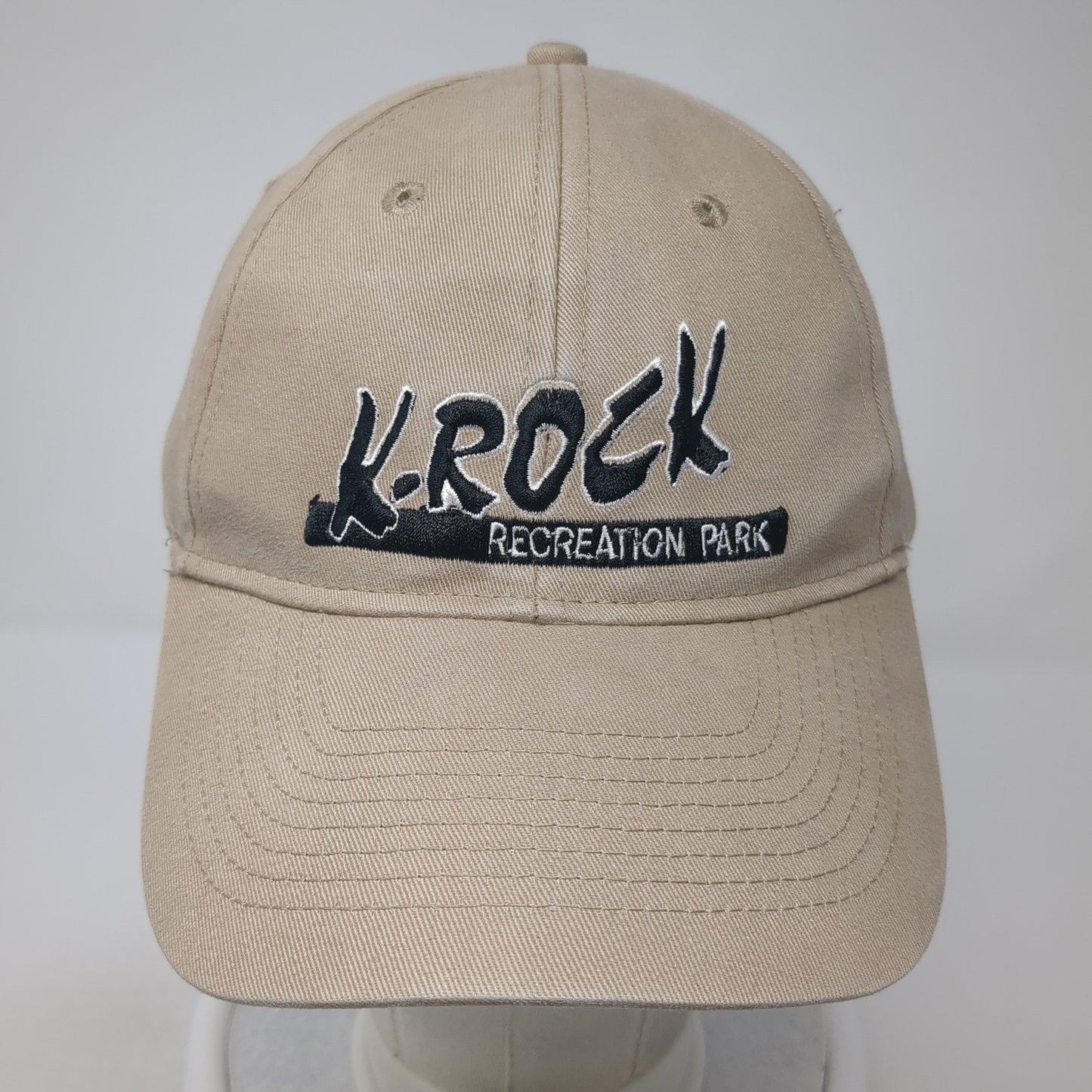 K-Rock Recreation Park Baseball Cap Brown One Size Adjustable Embroidered KC