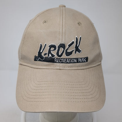K-Rock Recreation Park Baseball Cap Brown One Size Adjustable Embroidered KC