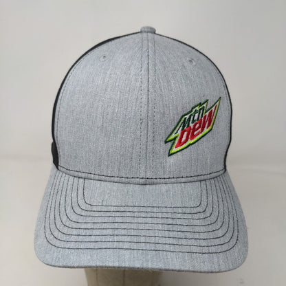 Richardson Men's Snapback Hat Style 312 Gray Black Mtn Dew Logo 2022