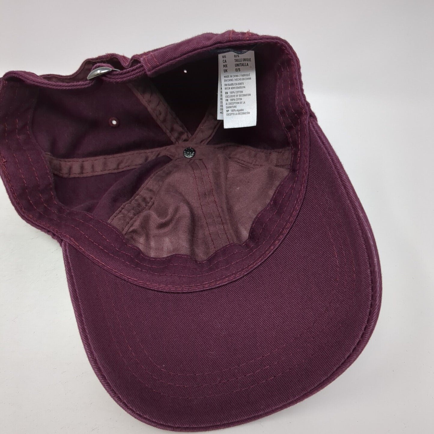 Hell Yeah Slideback Hat Red OS Adjustable Embroidered American Eagle Outfitters