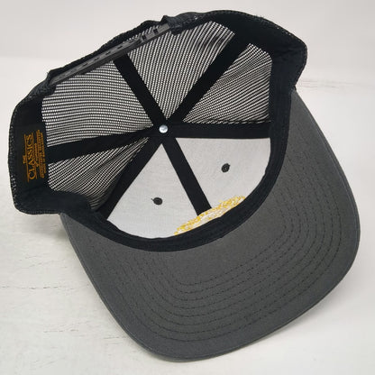 Yupoong Trucker Hat Gray Black Yellow One Size Dennis Dillon 50 Years Snapback