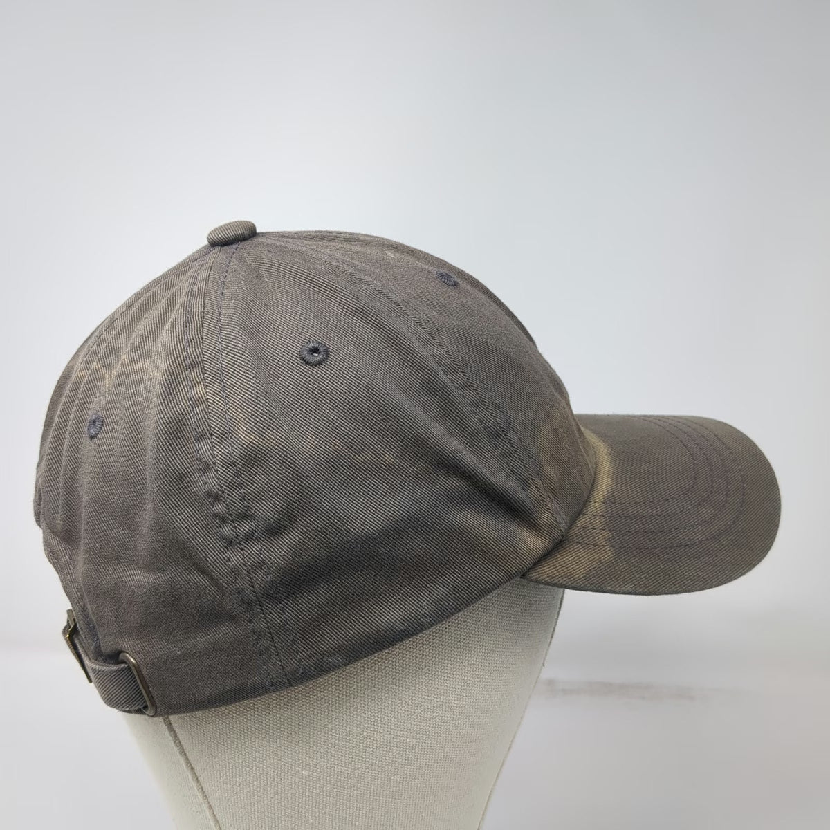 Yupoong Baseball Cap Gray One Size Embroidered TRF Fish Slideback Hat 6 Panel