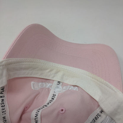 Cox Saw Strapback Mesh Back Trucker Hat Pink OSFM Colorblock Outdoor Cap
