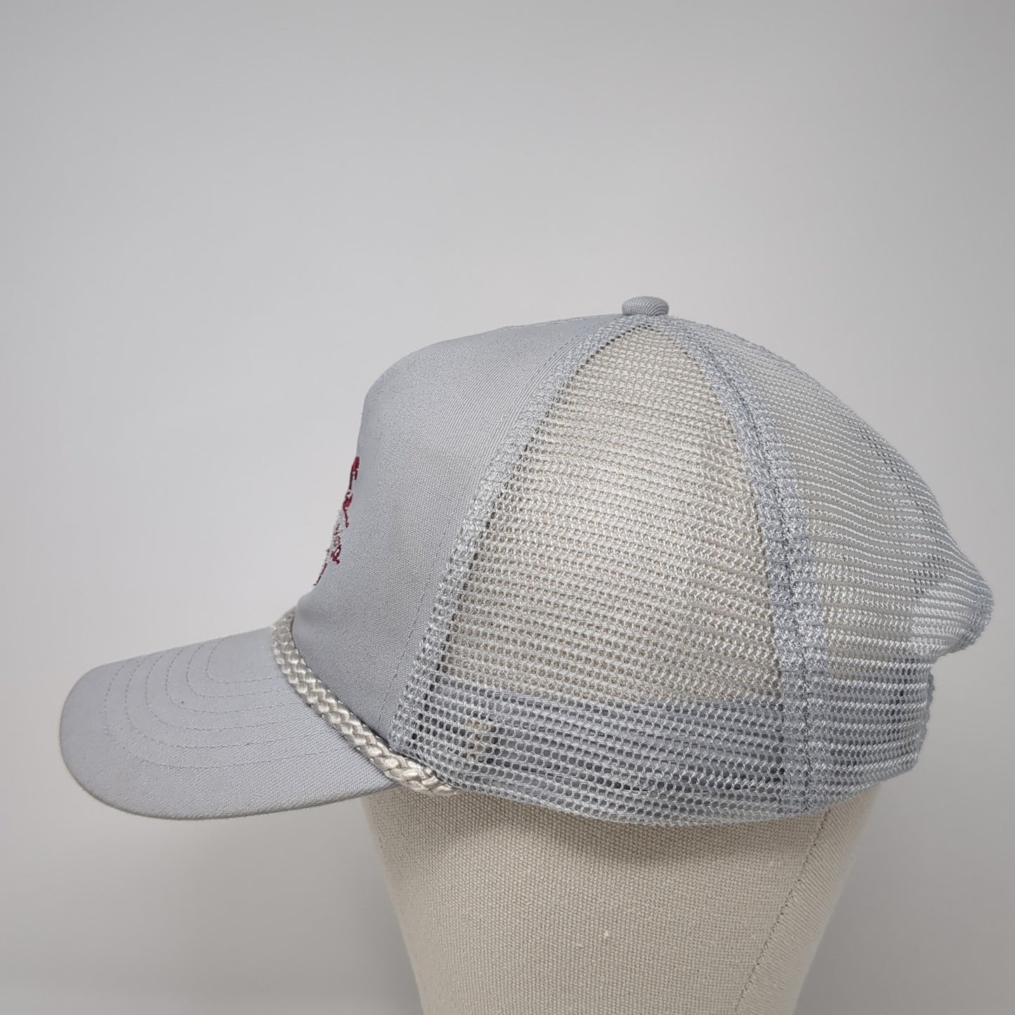 MCC McDaniel Concrete Co. Rope Trucker Hat Gray One Size Mesh Back