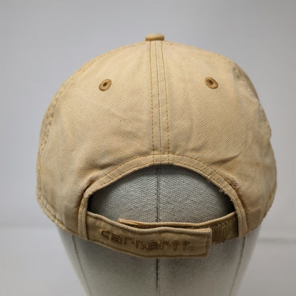 Carhartt Baseball Cap Brown One Size Distressed Canvas Strapback Workwear Hat
