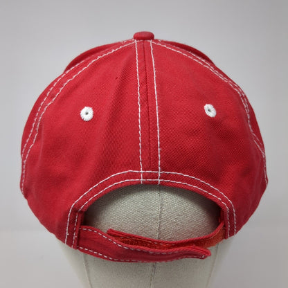 Kenworth Strapback Hat Red One Size Adjustable Embroidered 6 Panel