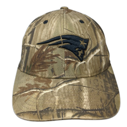 Reebok New England Patriots NFL Brown Camo Strapback OS Embroidered Cap Hat