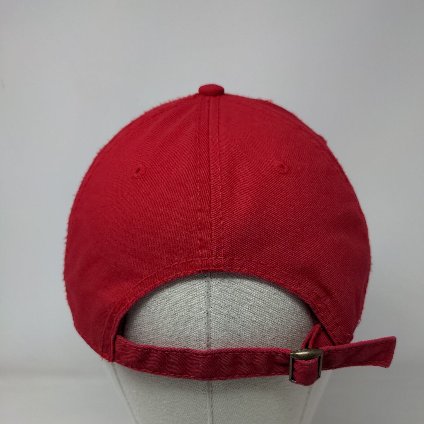 Plainedge Vovou Slideback Hat Red OSFM Adjustable Embroidered Otto