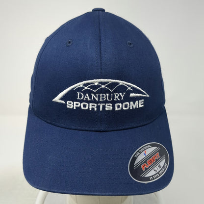 Port Authority Danbury Sports Dome Blue Baseball Cap M Flexfit Embroidered Hat