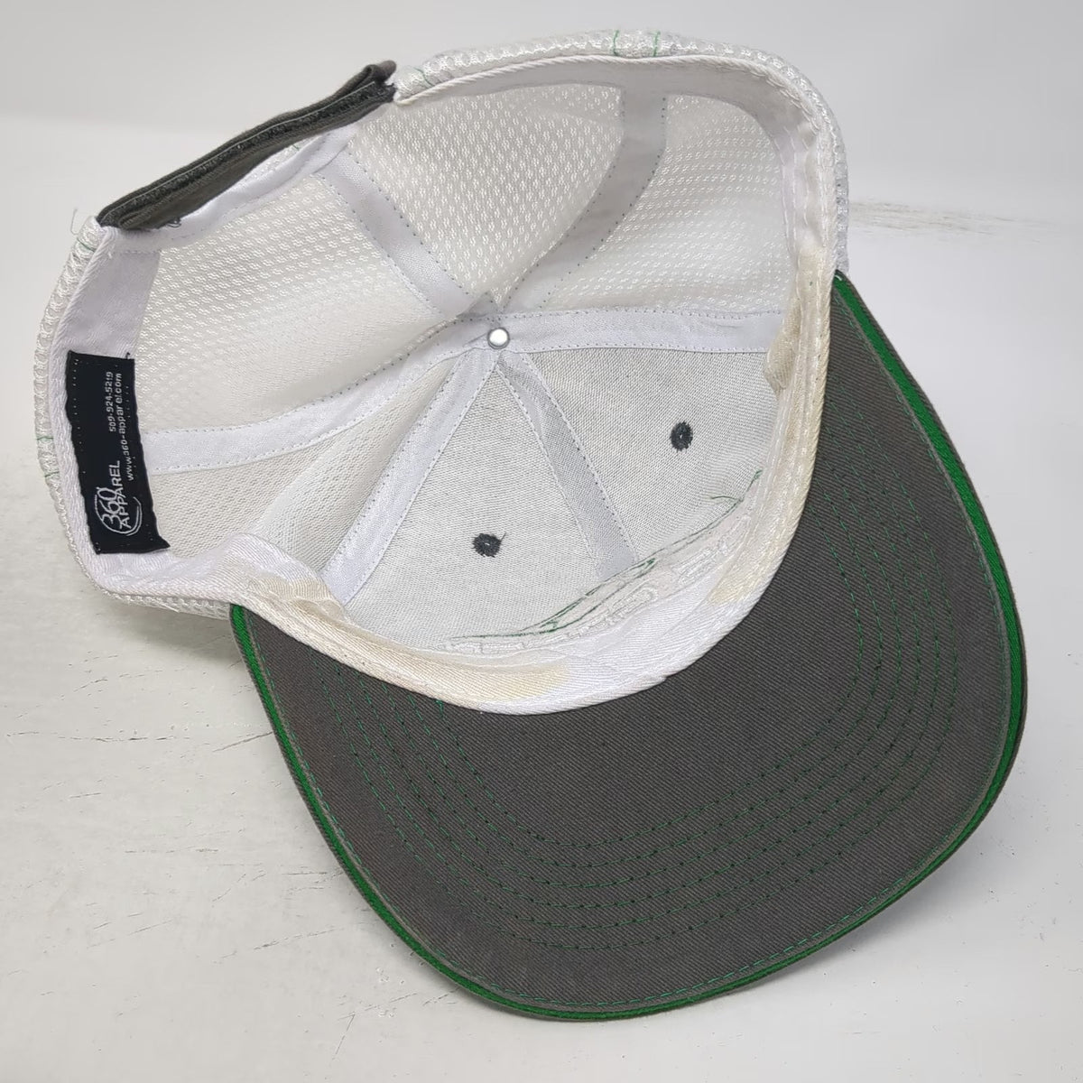 360 Apparel Baseball Cap Gray One Size Rob Green Auto Group Mesh Strapback Hat