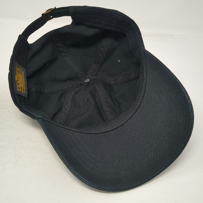 Yupoong Baseball Cap Black White One Size Slideback Clouds Embroidery Cotton Hat