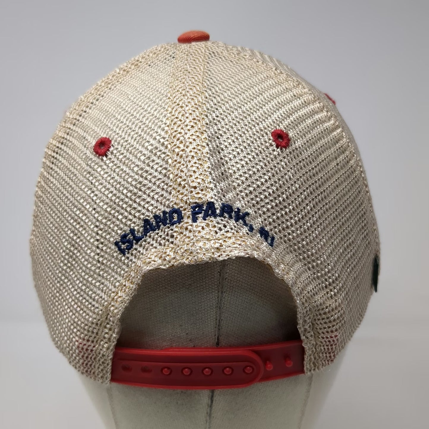 Legacy Trucker Hat Red One Size Sunset Cove Island Park NJ Patch Snapback Mesh