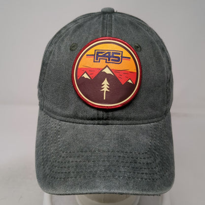 Baseball Cap Green One Size F45 Mountain Sunset Graphic Patch Hat Adjustable