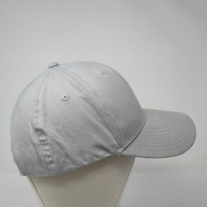 Cobra Snapback Hat Gray One Size Adjustable Vented Holes 6 Panel Blank