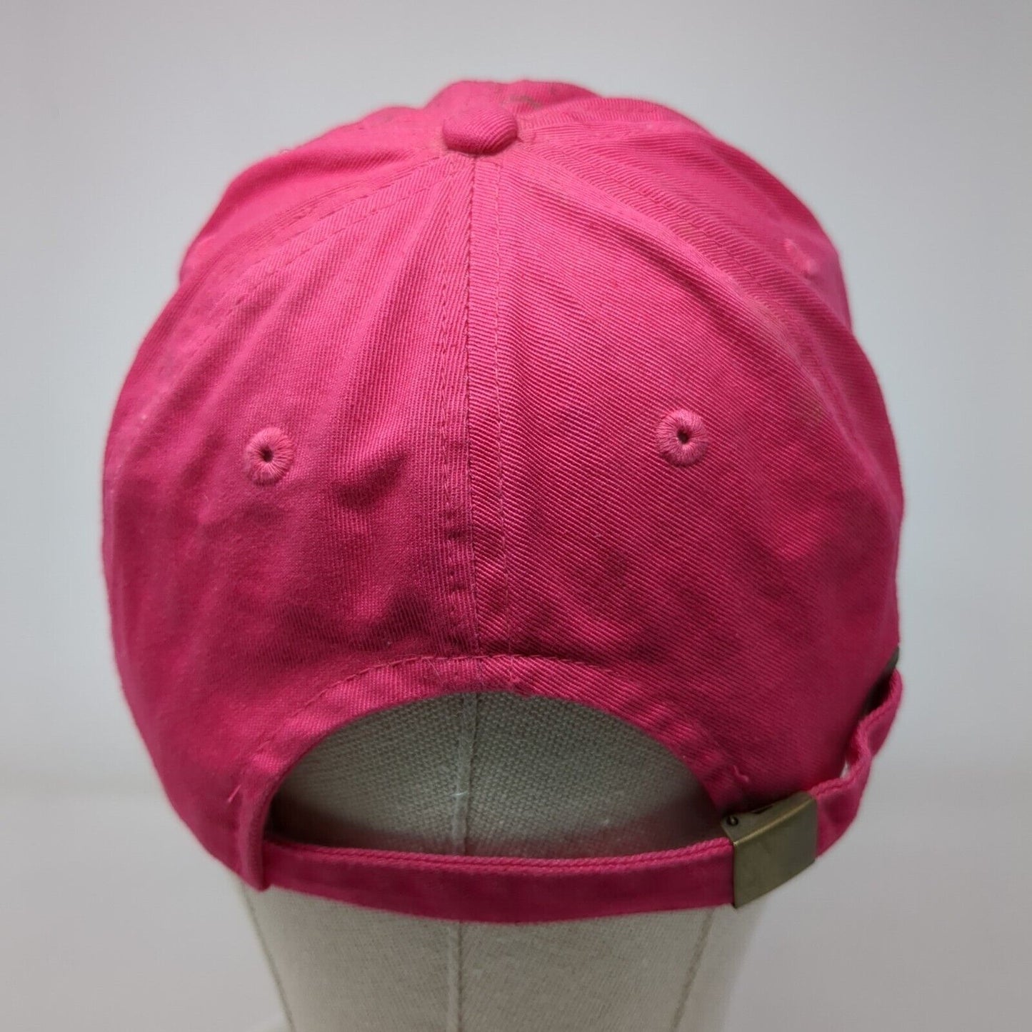 Butterfly Rhinestone Bling Slideback Hat Pink One Size Adjustable Distressed