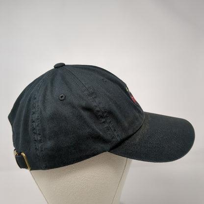 Vans Red Cherry Slideback Hat Black OSFA Adjustable Embroidered 6 Panel