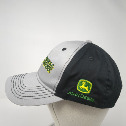 Campbell Tractor Co. Strapback Hat Gray OS Adjustable Embroidered John Deere