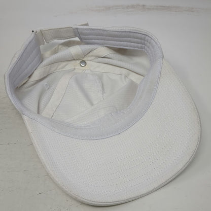PGA Tour 5 Panel White One Size Mesh Golfer Logo Performance Slideback Golf Hat