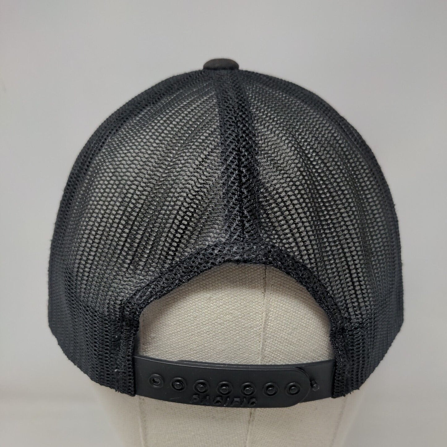 Florida Snapback Trucker Hat Black OS Adjustable Mesh Back Pacific Headwear