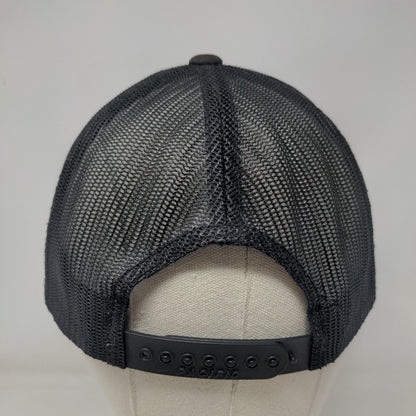 Florida Snapback Trucker Hat Black OS Adjustable Mesh Back Pacific Headwear
