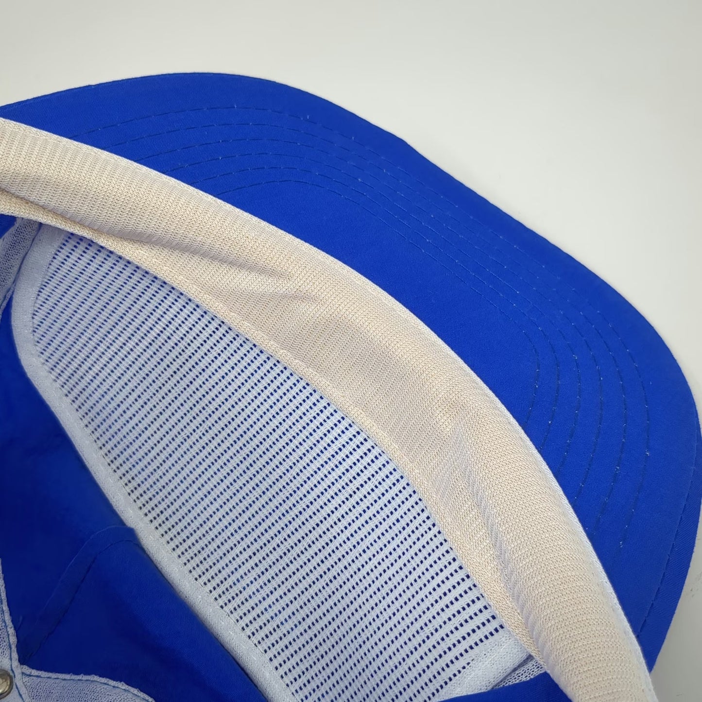 Blue 5 Panel Nylon Snapback Hat The Labor Coach KIT Graphic Patch Logo Vintage