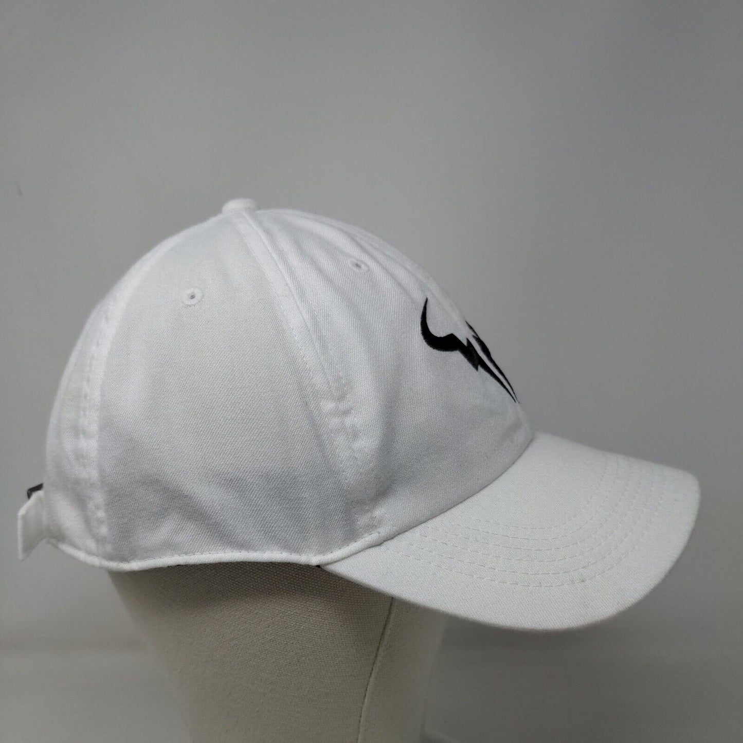 Nike Heritage86 Dri Fit Men's Slideback Hat White OSFM Rafael Nadal Logo