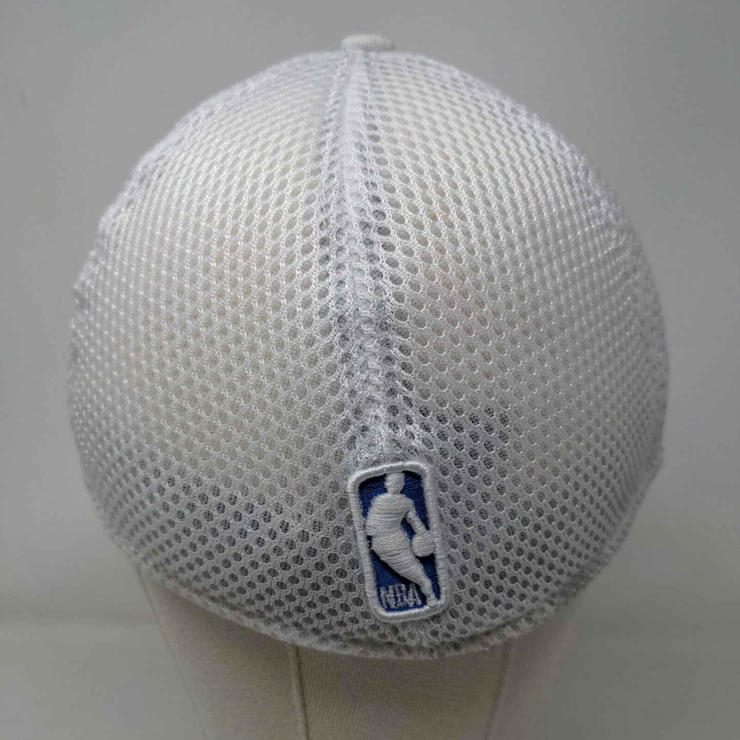 New Era Men's 39Thirty Fitted Hat White M/L Embroidered Orlando Magic Logo