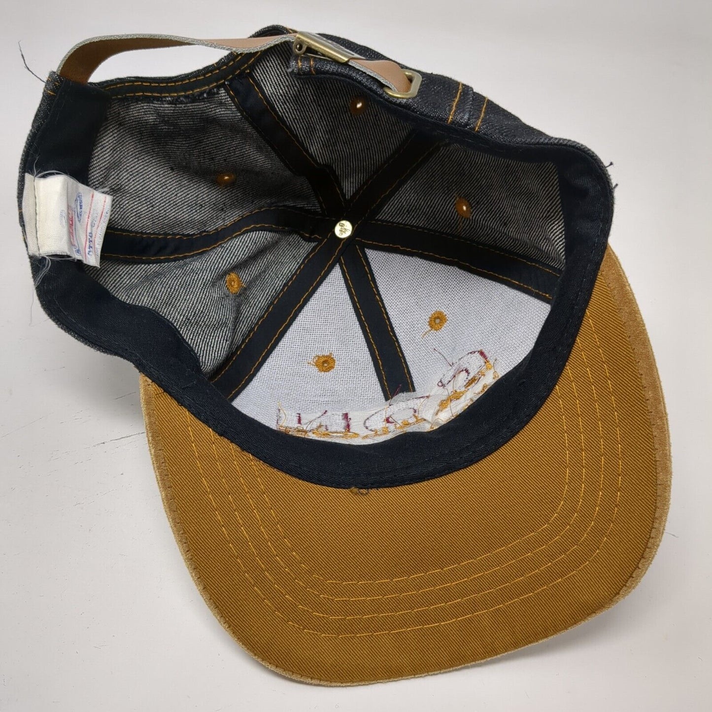 Con Paulos Slideback Hat Multi One Size Leather Strap Denim Otto