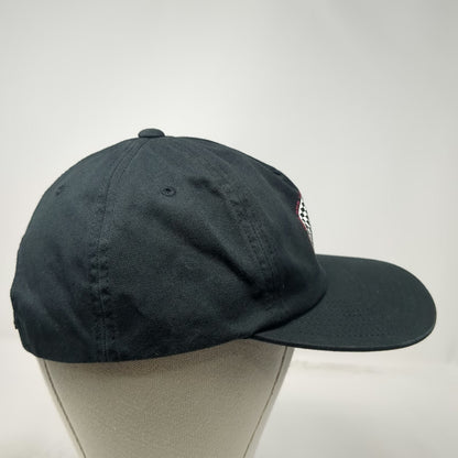 Vans 5 Panel Black One Size Checkerboard Hat Snapback Flat Brim Off The Wall