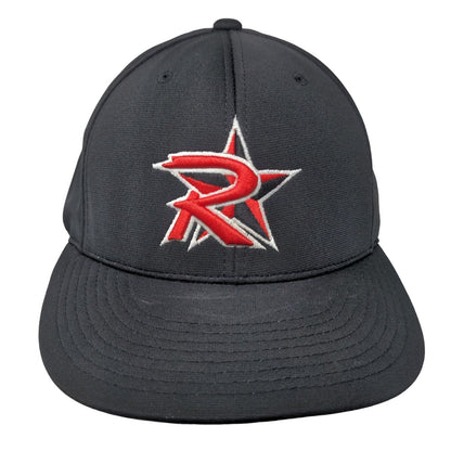 Richardson Fitted Hat Black L/XL Embroidered PTS20 Pulse Flexfit
