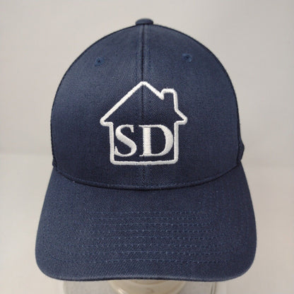 SD Snapback Trucker Hat Blue OSFA 110 Flexfit Adjustable Embroidered Mesh Back