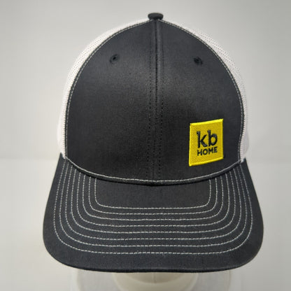 KB Home Snapback Mesh Back Trucker Hat Black One Size 6 Panel Richardson
