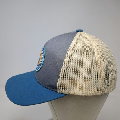 Pacific Headwear Gray Trucker Hat One Size Saltwater Born Siesta Key Shell Mesh