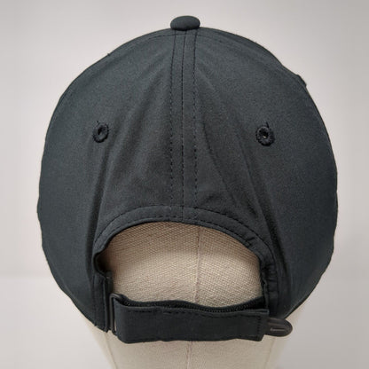 Secureworks Strapback Hat Black M/L Embroidered Swoosh Logo Dri-Fit Nike