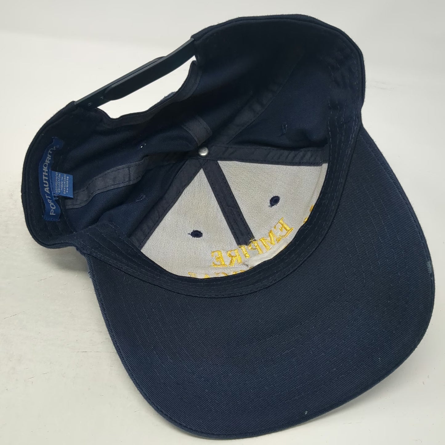Port Authority Empire Mechanical Snapback Hat Blue One Size Structured 6-Panel
