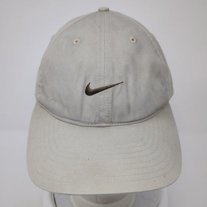 Nike Tiger Woods Baseball Cap Beige One Size Adjustable Embroidered 6 Panel