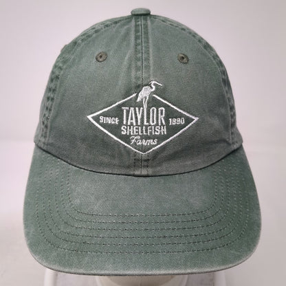 Port Authority Baseball Cap Green One Size Taylor Shellfish Farms Slideback Hat