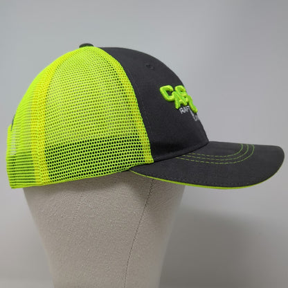 Vie Trucker Hat Gray Yellow OSFM Snapback Idaho Payette River Raft Kayak Mesh