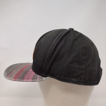 Vans Leather Patch Snapback Hat Multi OSFA Adjustable Colorblock