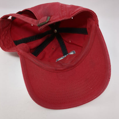 '47 Brand Slideback Hat Red One Size Adjustable Embroidered 6 Panel Cotton