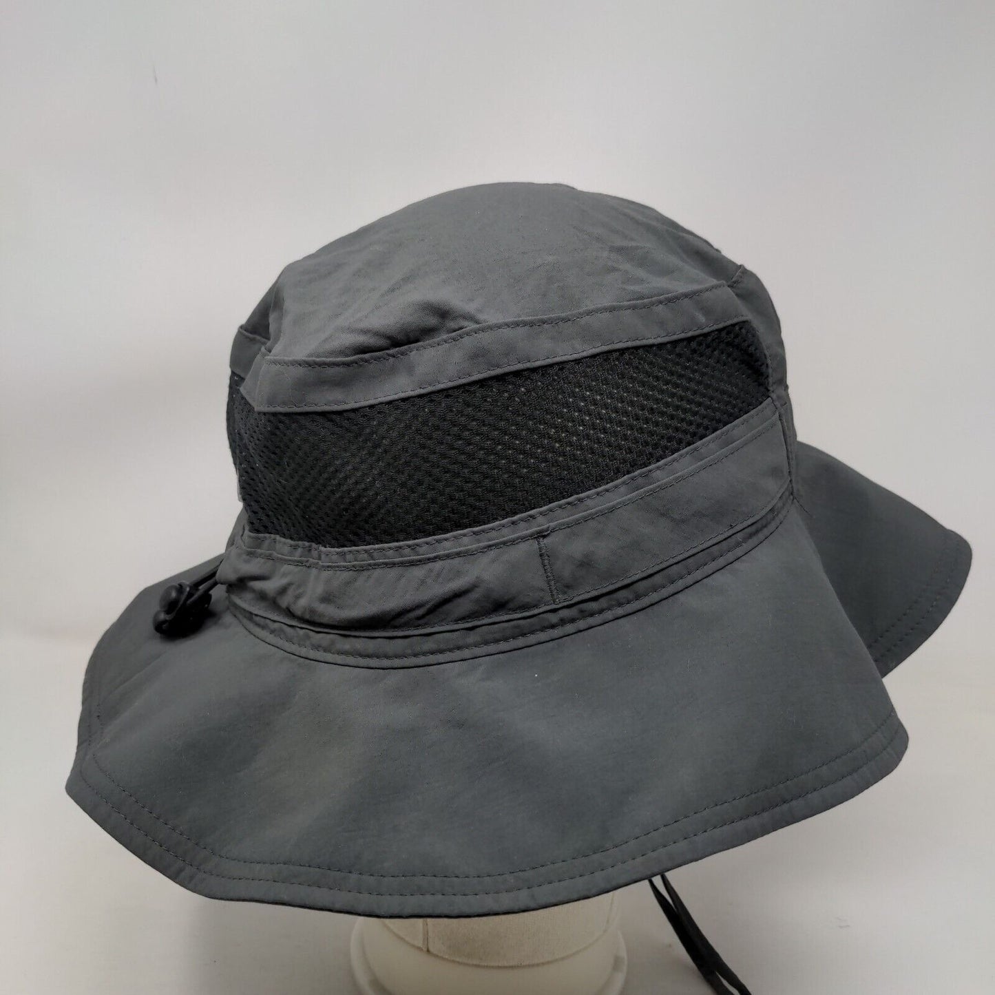 Columbia Fisherman Bucket Hat with String Gray One Size Breathable Mesh Hiking